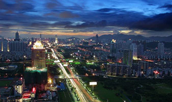 the night view of Nanshan,Shenzhen